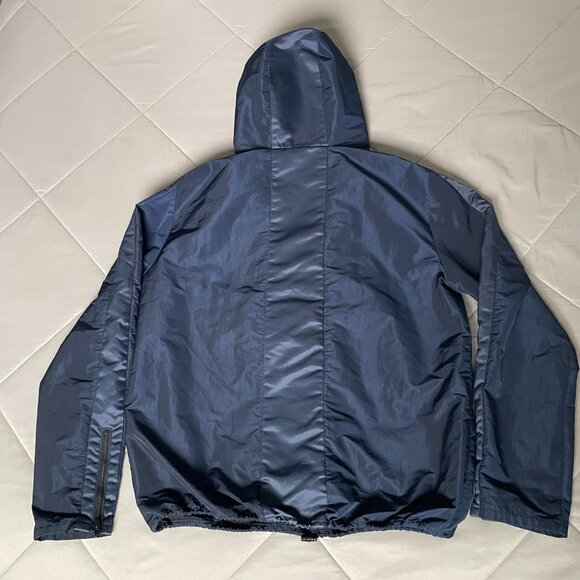 Share T by Alexander Wang anorak/windbreaker hoodie, navy, M (marked size XS) - Picture 4 of 9